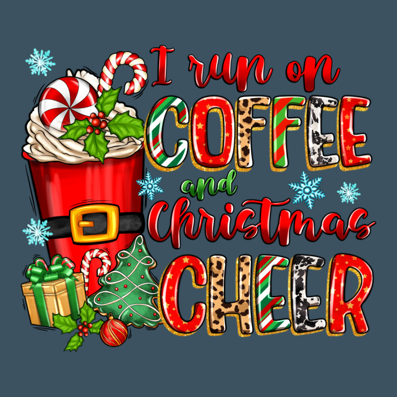 I Run On Coffee And Christmas Cheer Urban Heavy Tee by Zillion Design Studio | Teevron