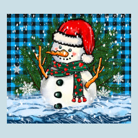 Snowy Christmas Snowman Ladies Tee | Teevron
