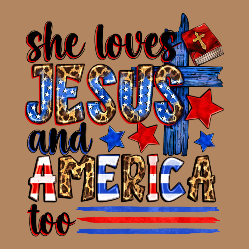 She Loves Jesus And America Too Long Sleeve Tee by Zillion Design Studio | Teevron