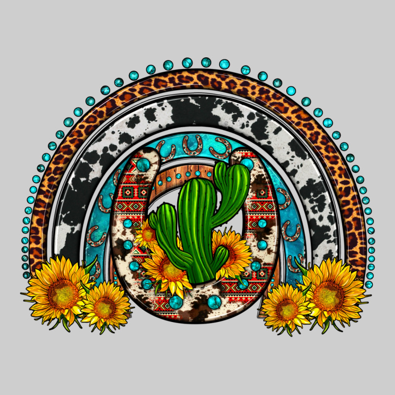 Cactus Sunflower Horseshoe Rainbow Premium Sweatshirt by Artiststas | Teevron