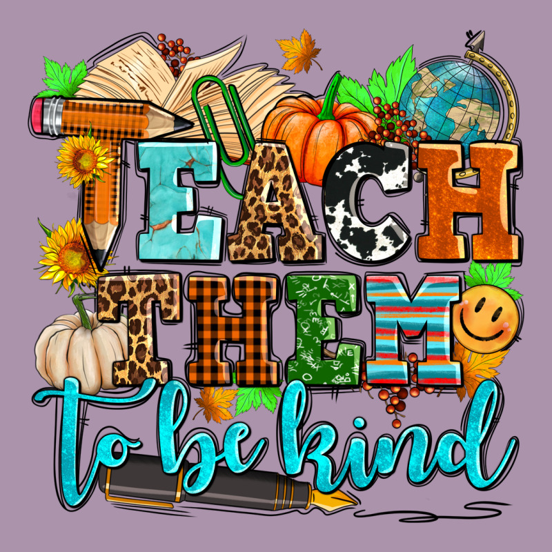 Teach Them To Be Kind With Pumpkins And Fall Heavyweight Hoodie by AdoDesignShop | Teevron
