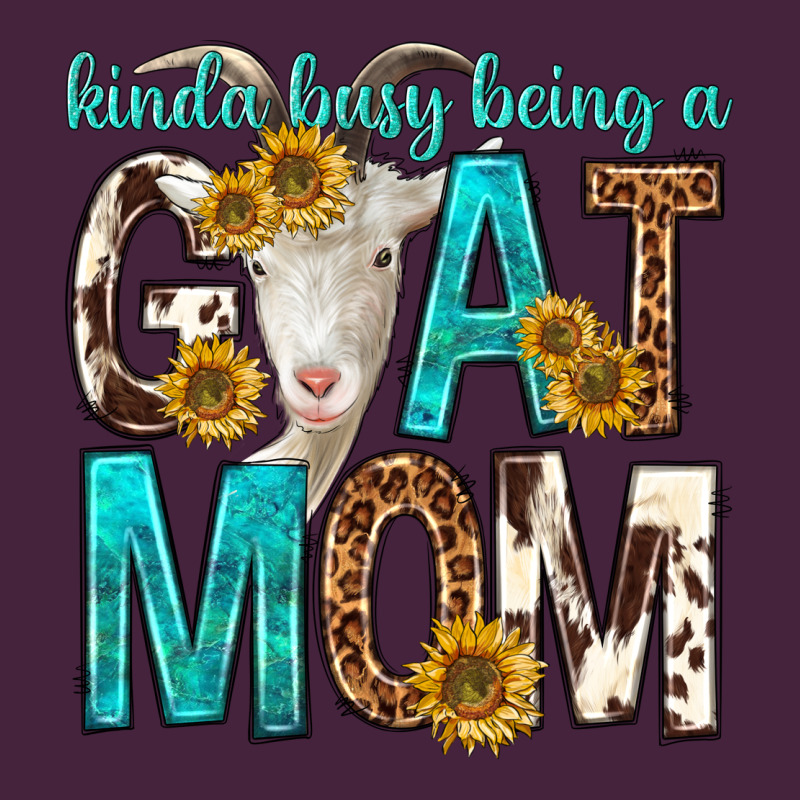 Kinda Busy Being A Goat Mom Long Sleeve Tee by texasbilliewilder | Teevron