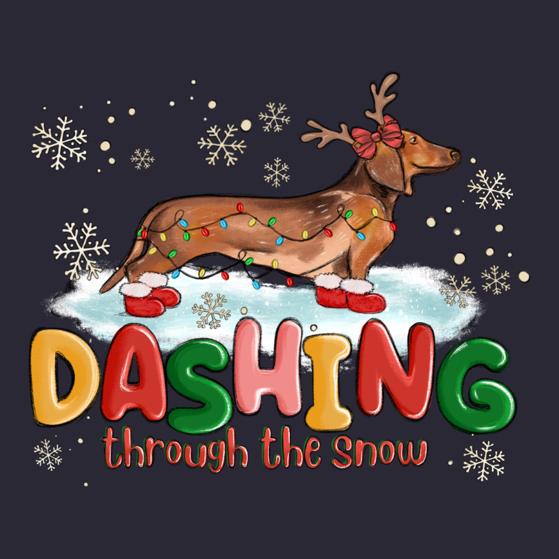 Dachshund Through The Snow Vintage Tee by MaliasSmallBusiness | Teevron