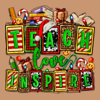 Teach Love Inspire With Christmas And Teacher Elements Heavyweight Hoodie | Teevron