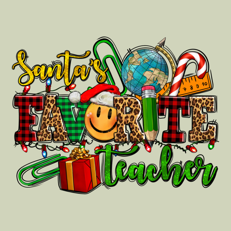 Santa's Favorite Teacher Heavyweight Hoodie by AdoDesignShop | Teevron