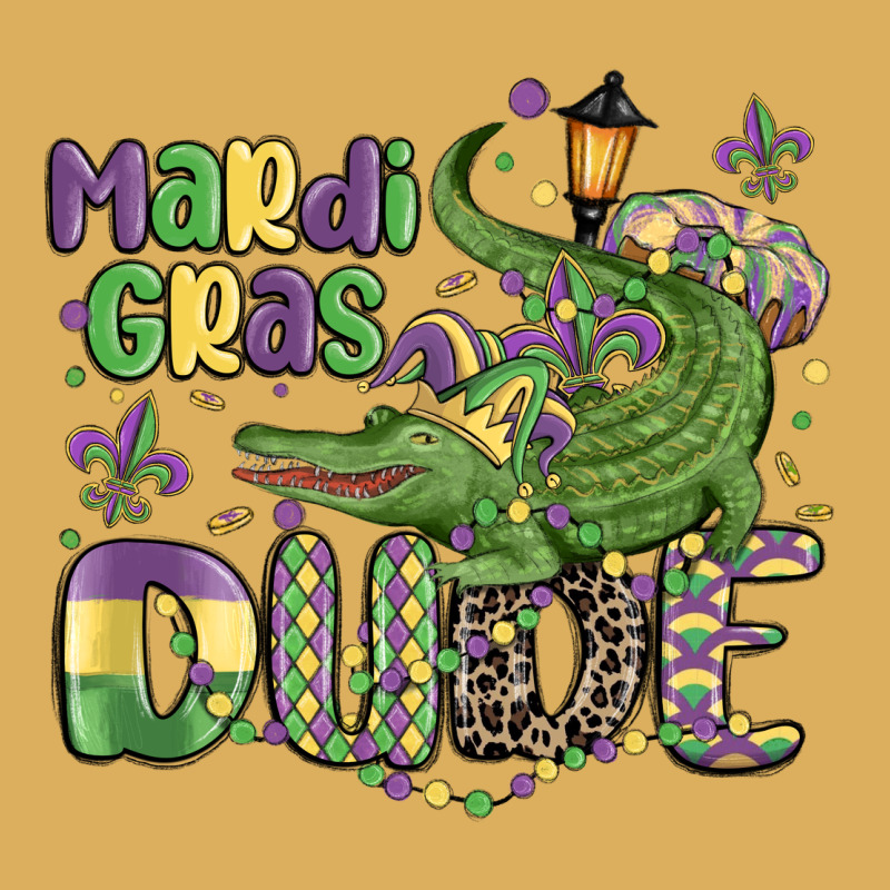 Mardi Gras Dude Alligator Premium Hoodie by MaliasSmallBusiness | Teevron