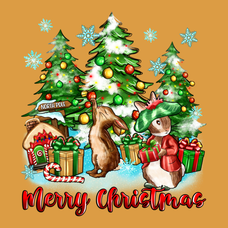 Merry Christmas Rabbits Urban Heavy Tee by Zillion Design Studio | Teevron