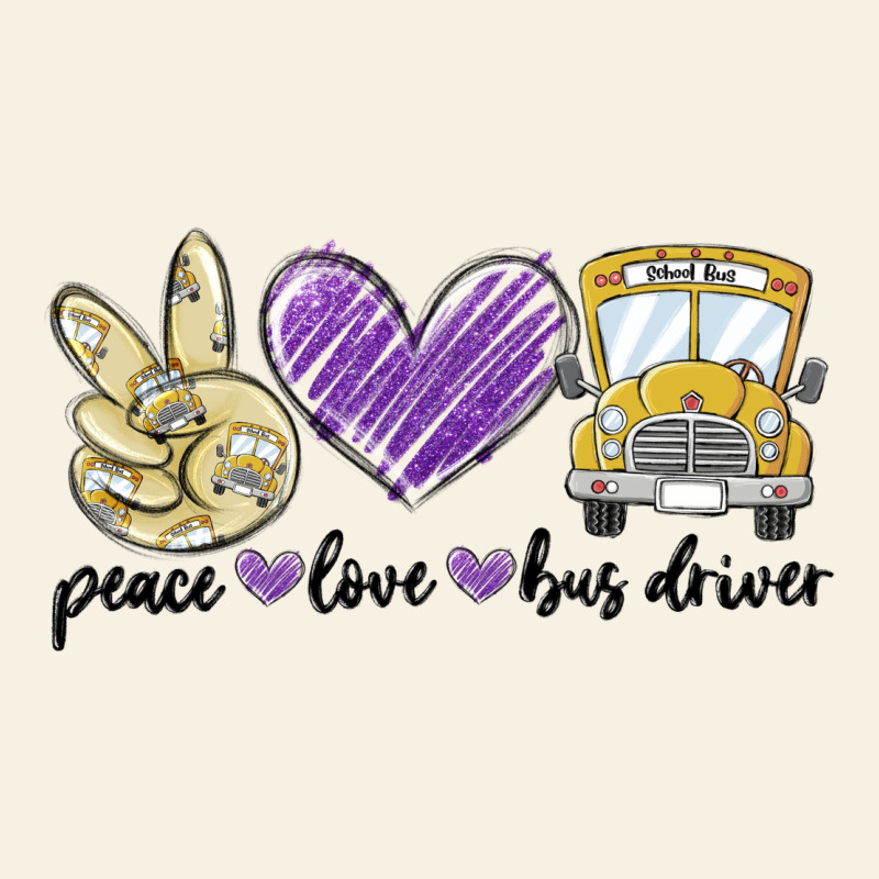 Peace Love Bus Driver Vintage Tee by MaliasSmallBusiness | Teevron