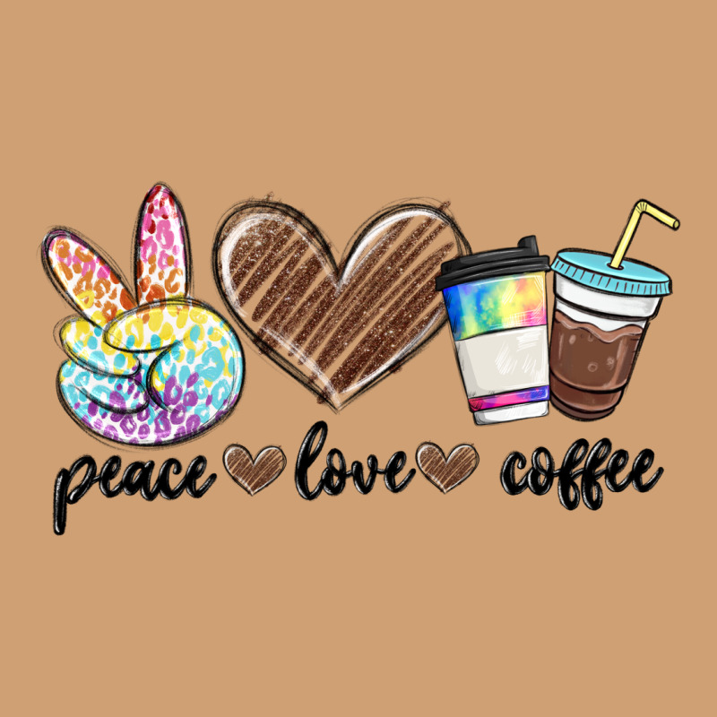 Peace Love Coffee Vintage Tee by MaliasSmallBusiness | Teevron
