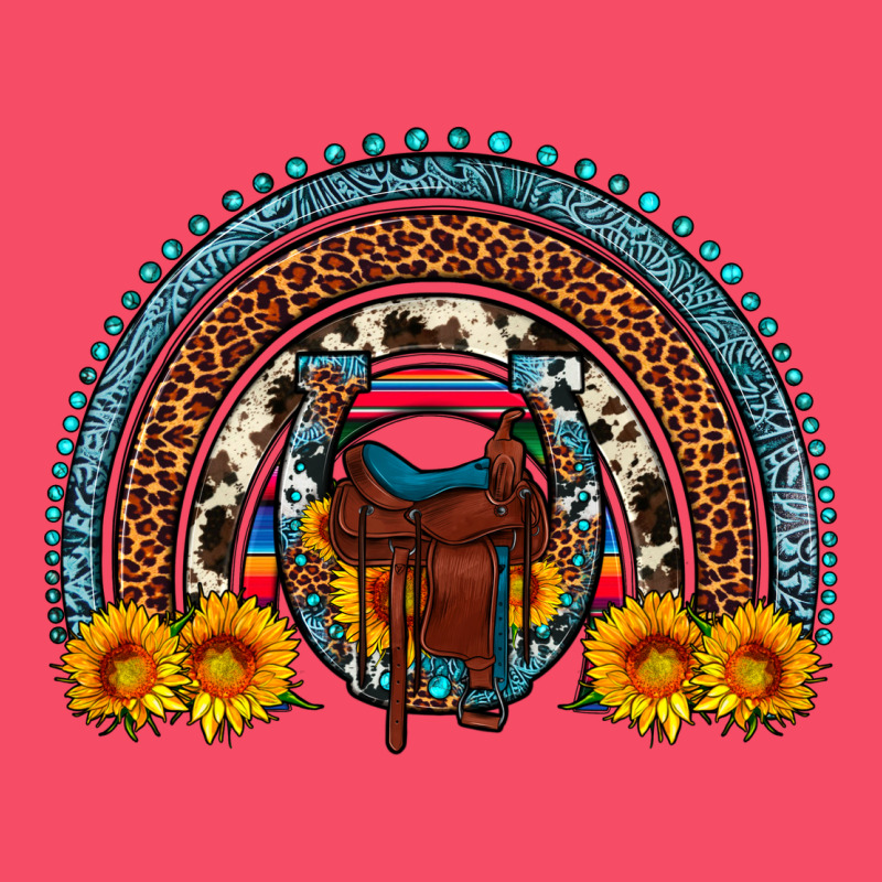 Saddle Sunflower Horseshoe Rainbow Premium Sweatshirt by Artiststas | Teevron