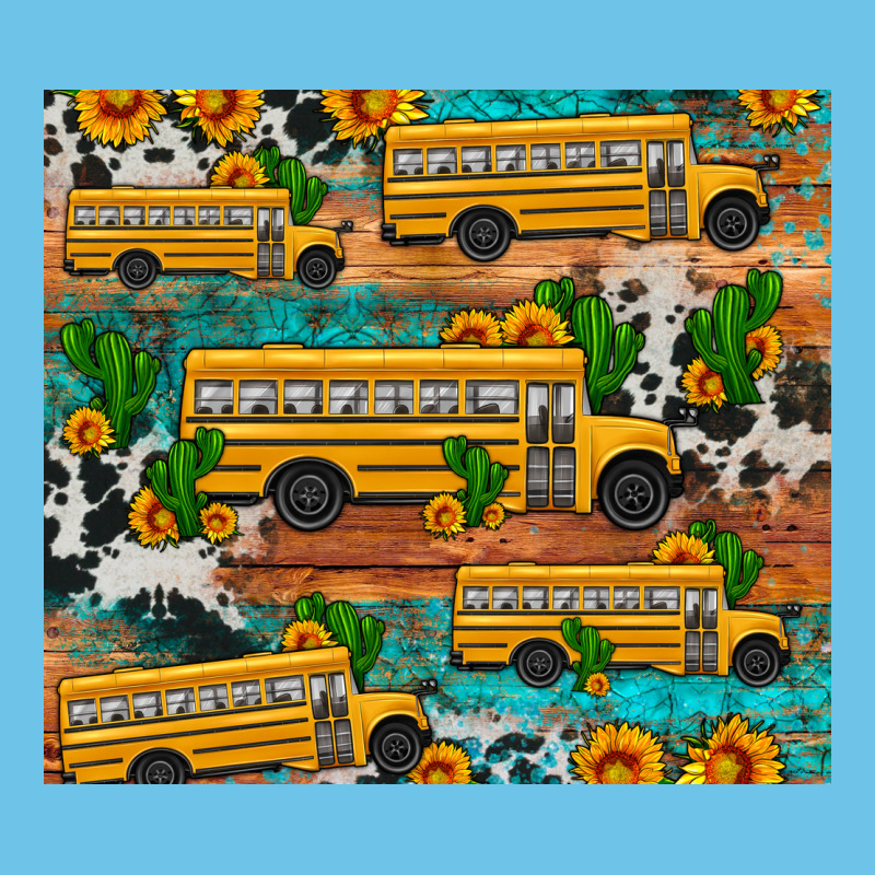 School Bus Cactus Sunflower Premium Sweatshirt by Artiststas | Teevron