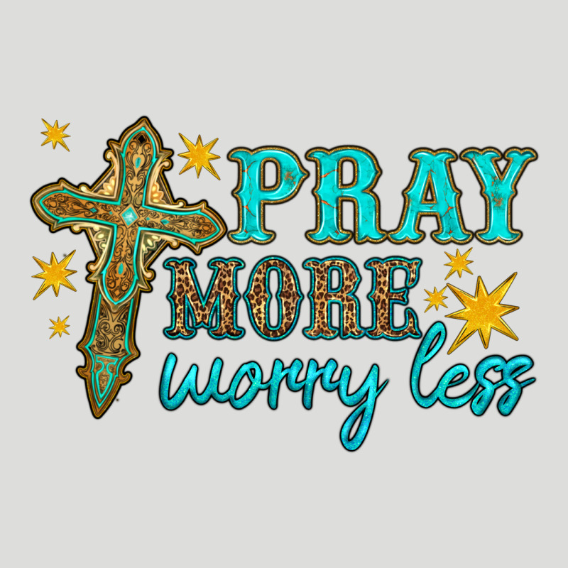 Pray More Worry Less Zipper Hoodie by HRA Design Shop | Teevron