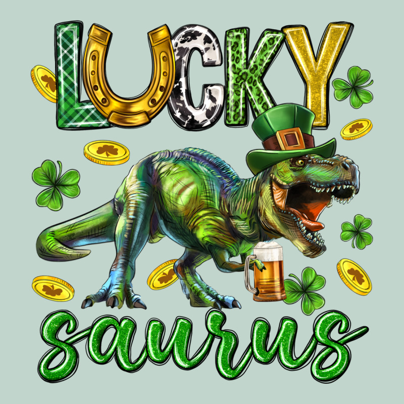 Lucky Saurus St.patricks Day Zipper Hoodie by Neo Western | Teevron