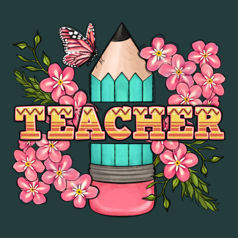 Teacher Floral Pencil Classic Tee by BundleAndBundleShop | Teevron