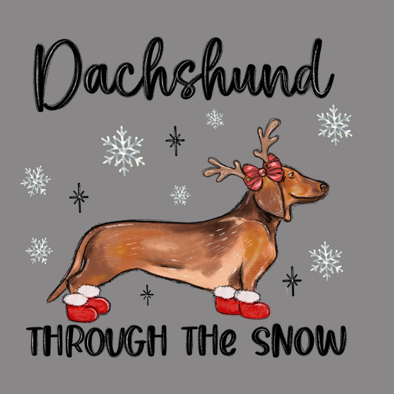 Dachshund Through The Snow Vintage Tee by MaliasSmallBusiness | Teevron