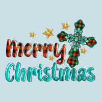 Merry Christmas Turquoise Gemstones Cross Ladies Tee | Teevron