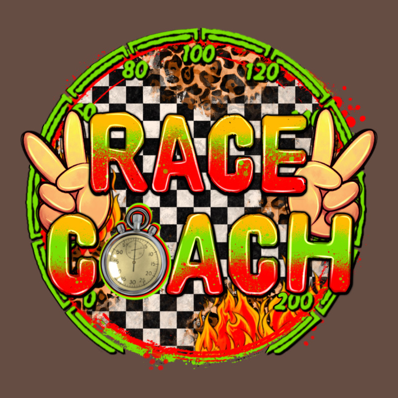 Race Coach  With Leopard And Peace Hand Long Sleeve Tee by AdoDesignShop | Teevron