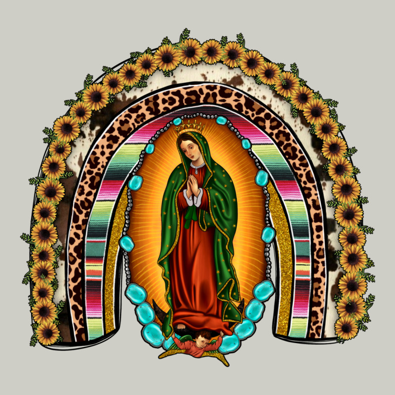 Our Lady Of Guadalupe Rainbow Heavyweight Hoodie by JahusDesignShop | Teevron