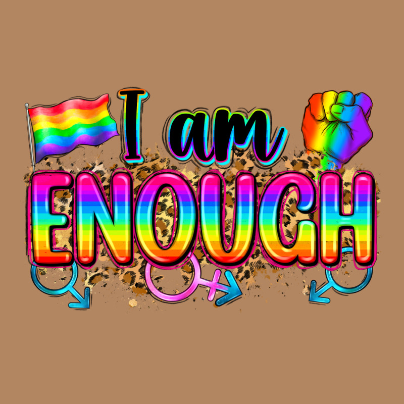 I Am Enough Long Sleeve Tee by Zillion Design Studio | Teevron