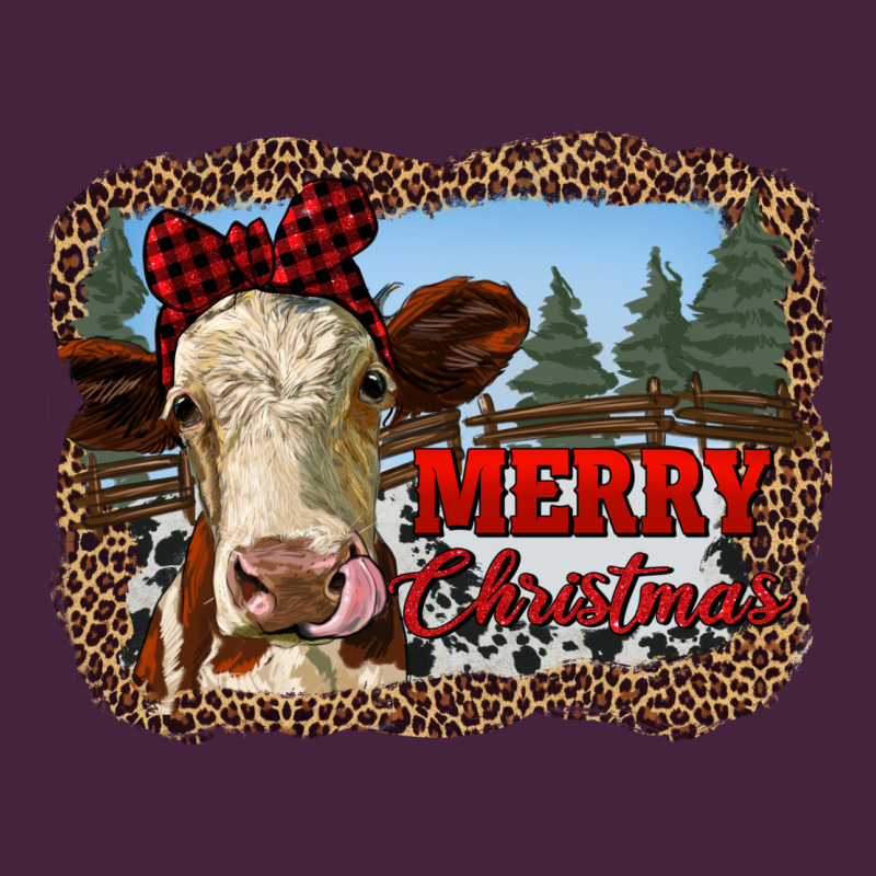 Merry Christmas Heifer Cow With Farm Long Sleeve Tee by RanaPortraitStore | Teevron