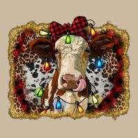Heifer Cow Christmas Western Background Long Sleeve Tee | Teevron
