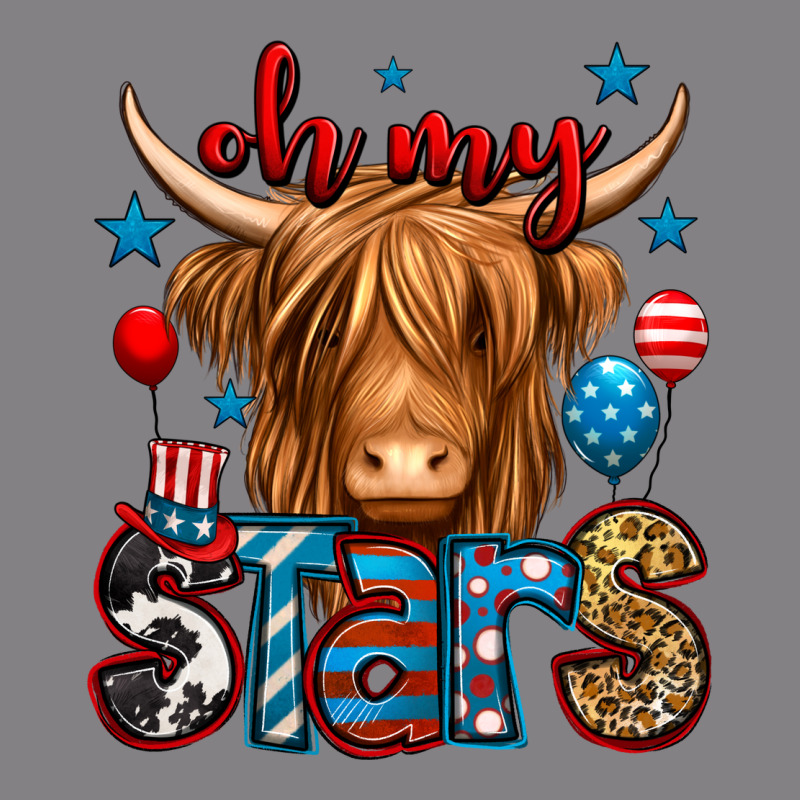 Oh My Stars 4th Of July Shaggy Cow Heavyweight Hoodie by Jasminsmagicworld | Teevron