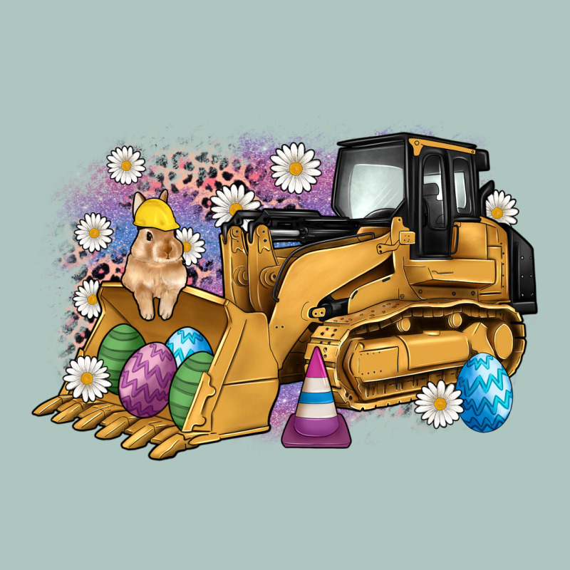 Easter Bulldozer Bunny Egg Leopard Premium Sweatshirt by Artiststas | Teevron