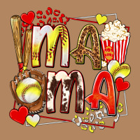 Mama Softball Baseball With Popcorn Long Sleeve Tee | Teevron