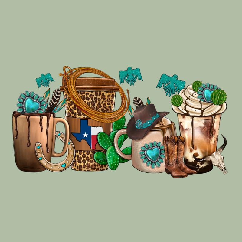 Western Coffee Cups Urban Heavy Tee by texasbilliewilder | Teevron