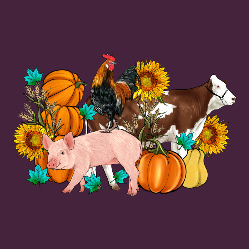 Farm Life Fall Pig Cow Rooster Premium Tee by Artiststas | Teevron