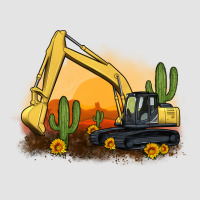 Excavator Cactus Sunflower Sunset Premium Sweatshirt | Teevron