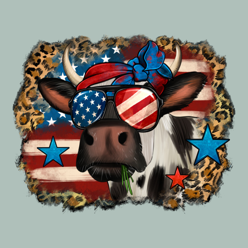 4th Of July Cow Heavyweight Hoodie by Jasminsmagicworld | Teevron
