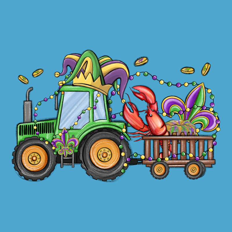 Mardi Gras Tractor Premium Hoodie by MaliasSmallBusiness | Teevron