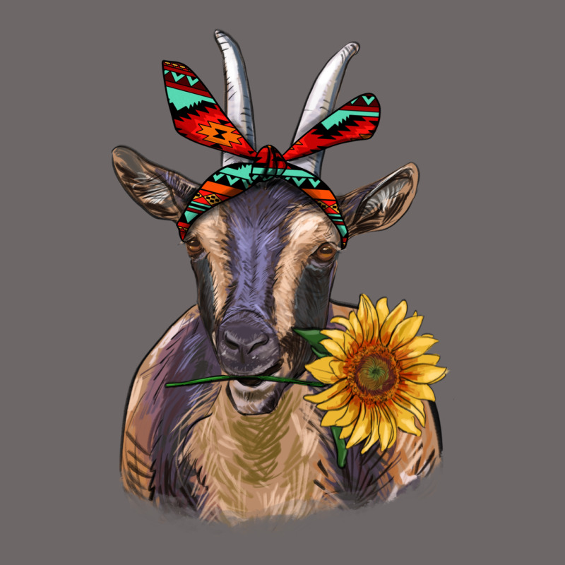 Sunflower Aztec Ribbon Goat Classic Tee by RanaPortraitStore | Teevron