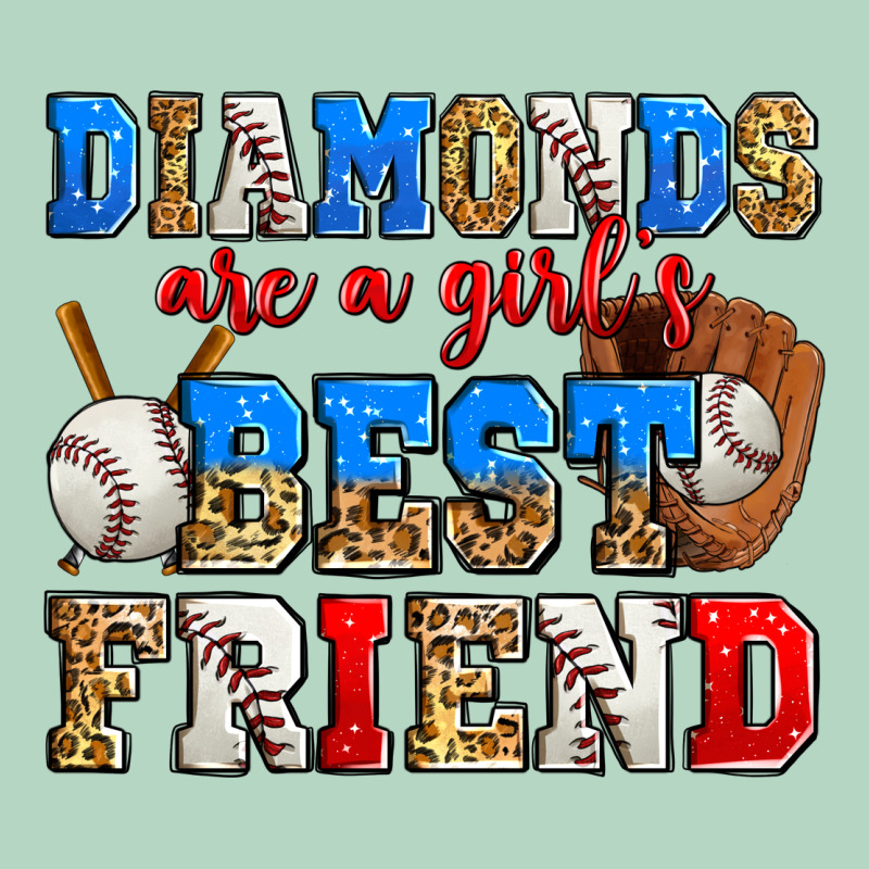Diamonds Are A Girl's Best Friend Baseball Classic Tee by Zillion Design Studio | Teevron