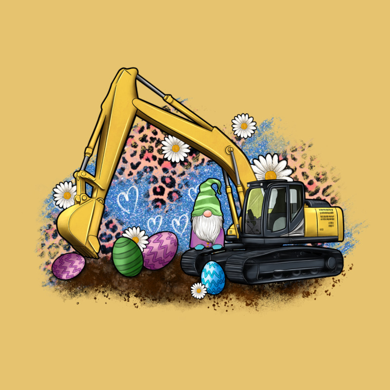Easter Excavator Gnome Egg Leopard Premium Sweatshirt by Artiststas | Teevron