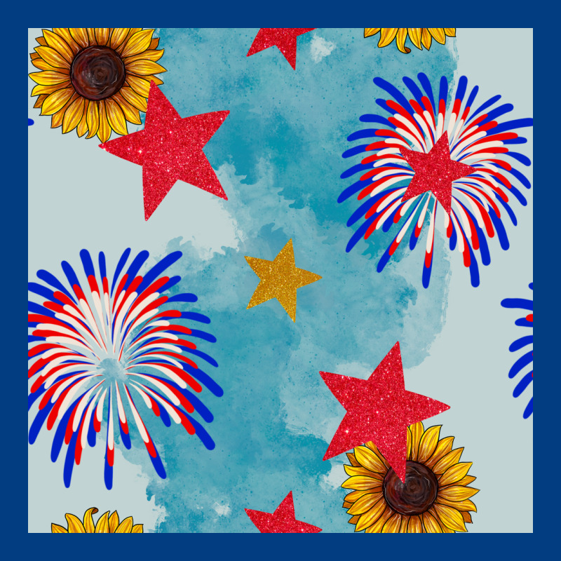 Patriotic Fireworks And Sunflower Premium Sweatshirt by BundleAndBundleShop | Teevron