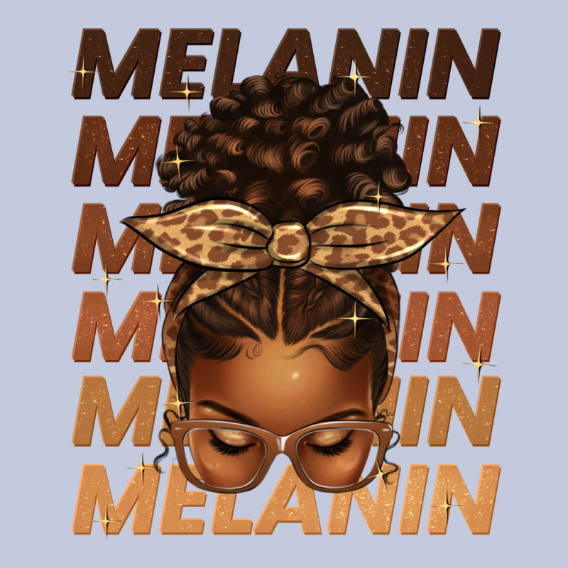 Melanin Afro Messy Bun Long Sleeve Tee by texasbilliewilder | Teevron