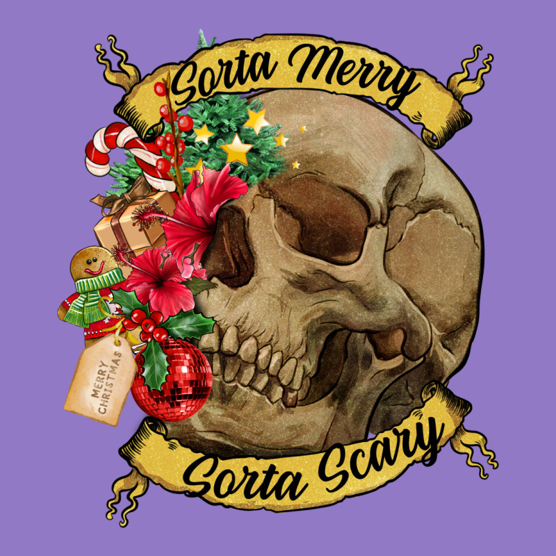 Sorta Merry Sorta Scary Skull Urban Hoodie by NancyCooperArtShop | Teevron