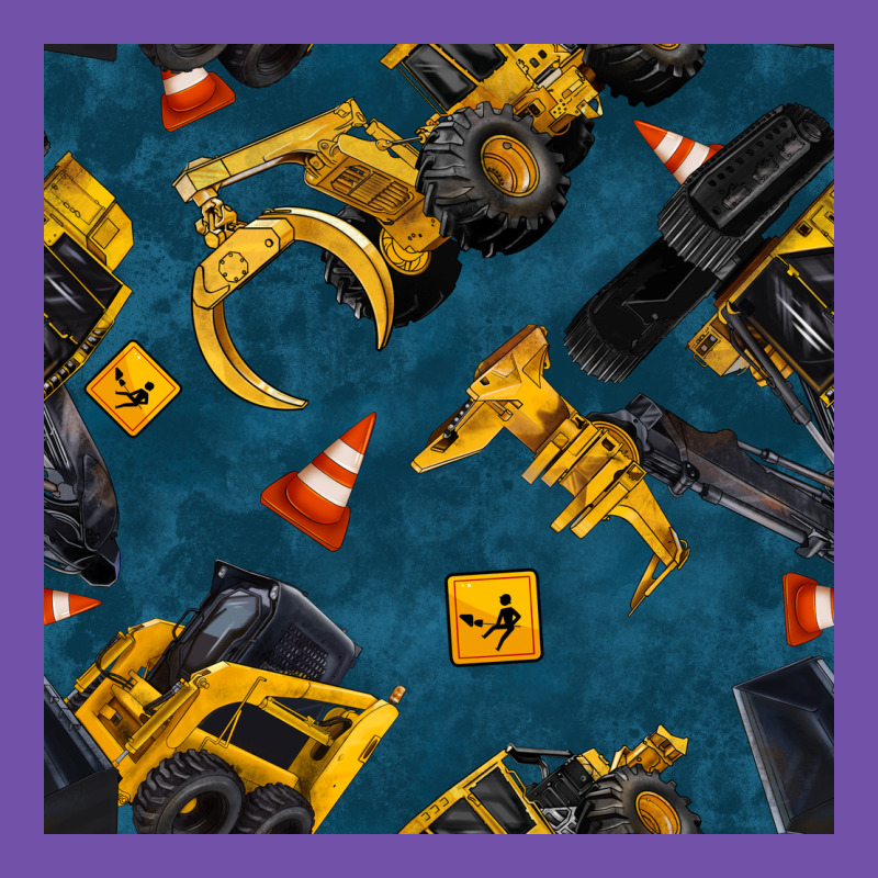 Construction Vehicles Seamless Pattern Premium Sweatshirt by BundleAndBundleShop | Teevron