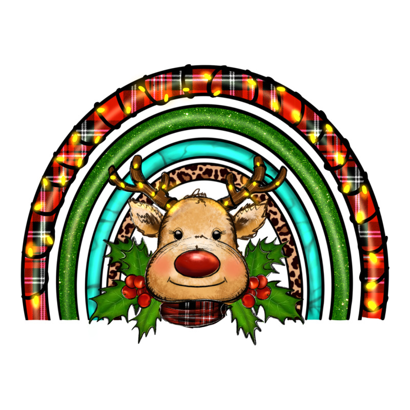 Reindeer Rainbow Christmas Long Sleeve Tee by RanaPortraitStore | Teevron