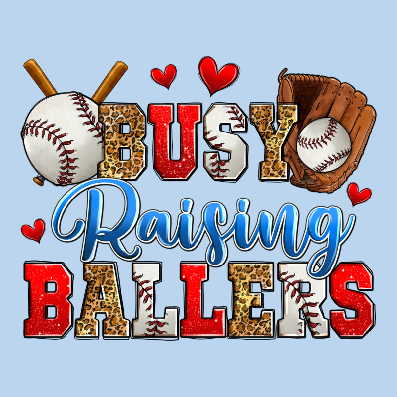 Busy Raising Ballers Baseball Classic Tee by Zillion Design Studio | Teevron
