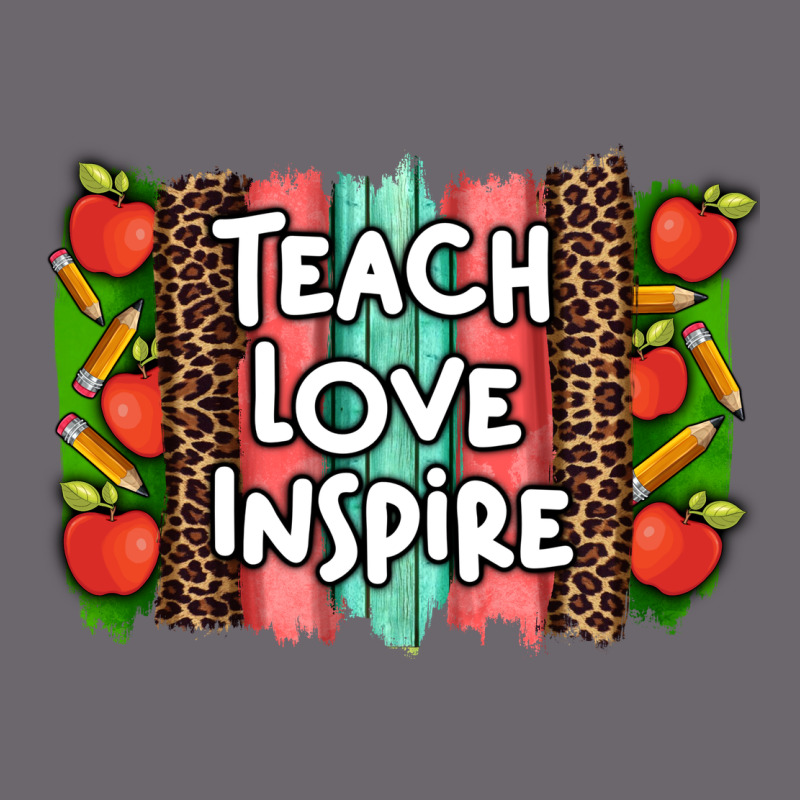 Teach Love Inspire Brushstroke With  And Pen Leopard Premium Sweatshirt by Artiststas | Teevron