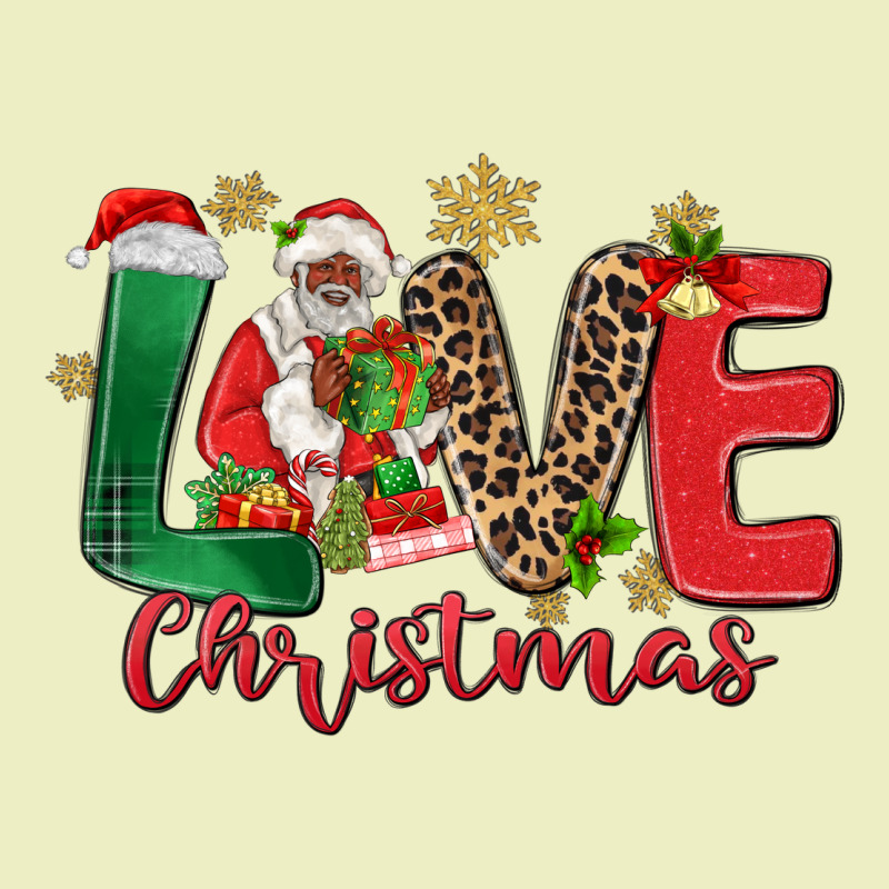 Love Christmas Black Santa Urban Hoodie by MaliasSmallBusiness | Teevron