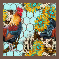 Western Rooster Seamless Pattern Premium Sweatshirt | Teevron
