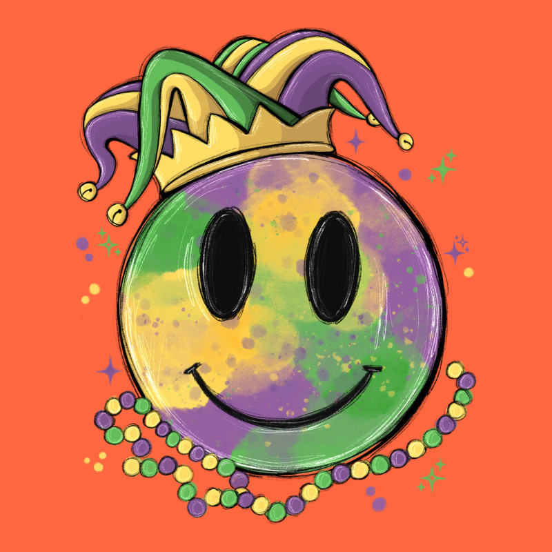 Smiley Face Mardi Gras Premium Hoodie by MaliasSmallBusiness | Teevron