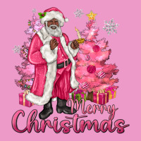 Pink Merry Christmas Black Santa Urban Hoodie | Teevron