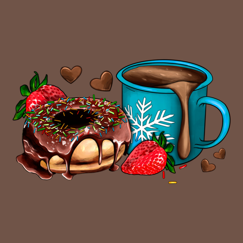 Donut Coffee Strawberry Premium Sweatshirt by AdoDesignShop | Teevron