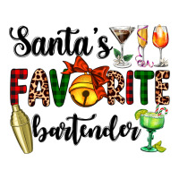 Santa's Favorite Bartender Heavyweight Hoodie | Teevron