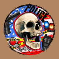 Police Skull And Police Equipment Long Sleeve Tee | Teevron